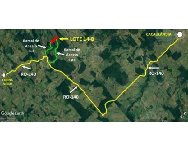 Foto de  1 Terreno | Área de 24,20 ha | Lote 14B | Gleba 25 | Cacaulândia/RO